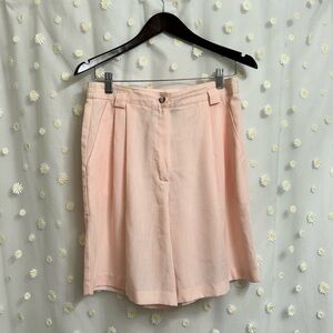 Sag Harbor Petite size 12 Light Pink High Rise, Wide Leg Shorts